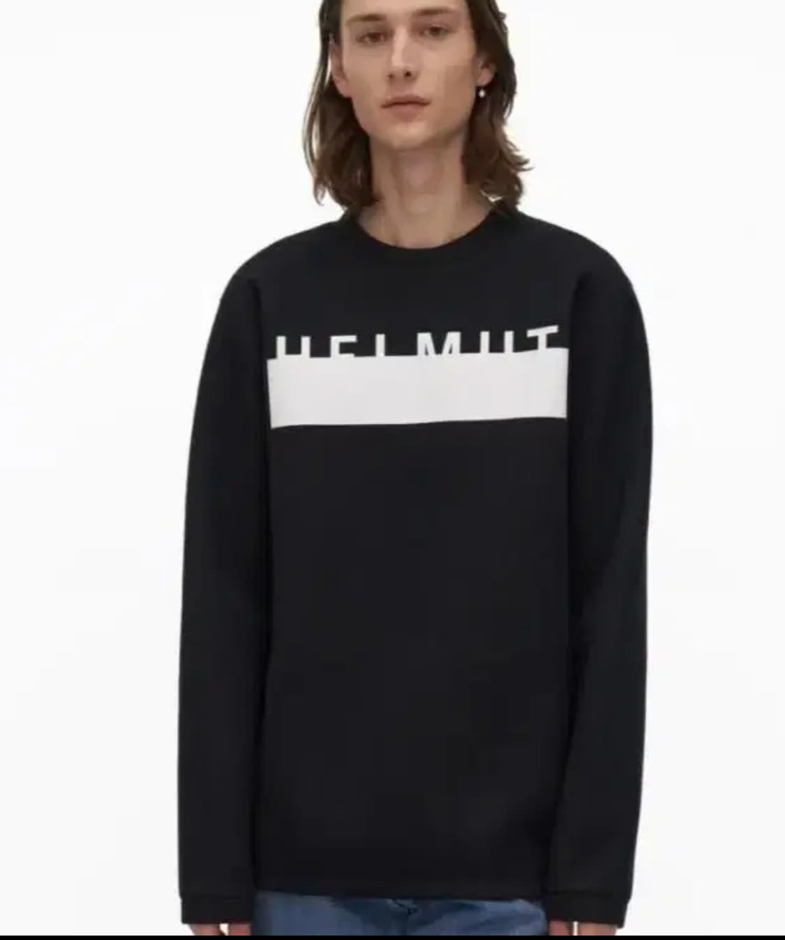 헬무트랭 블랙 로고 긴팔 티셔츠 맨투맨 L 상품이미지2