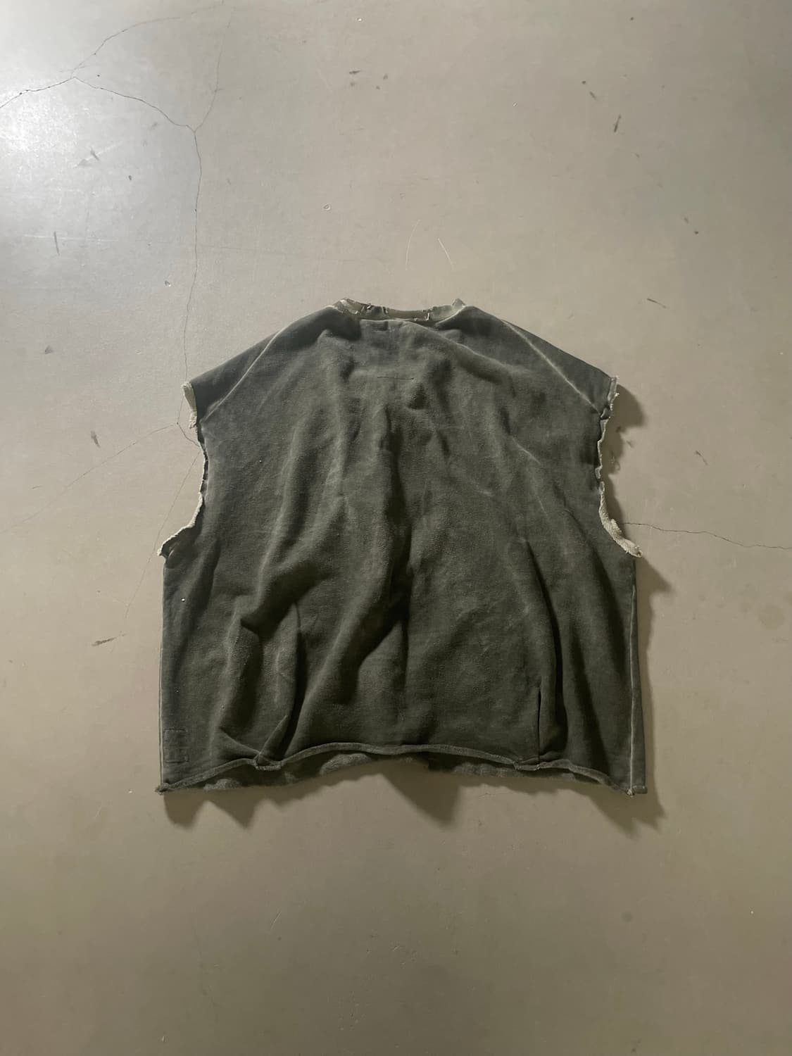 KZ ATELIER Cut-Off Vintage Sweat Vest 상품이미지4