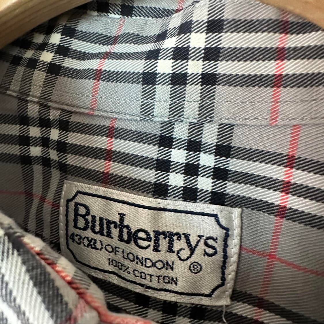 XL 버버리 체크 셔츠 상품이미지3