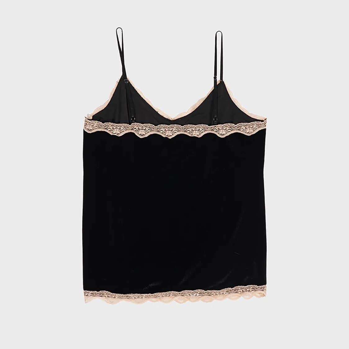 [Dared] LACE TRACED VELVET CAMISOLE 상품이미지2
