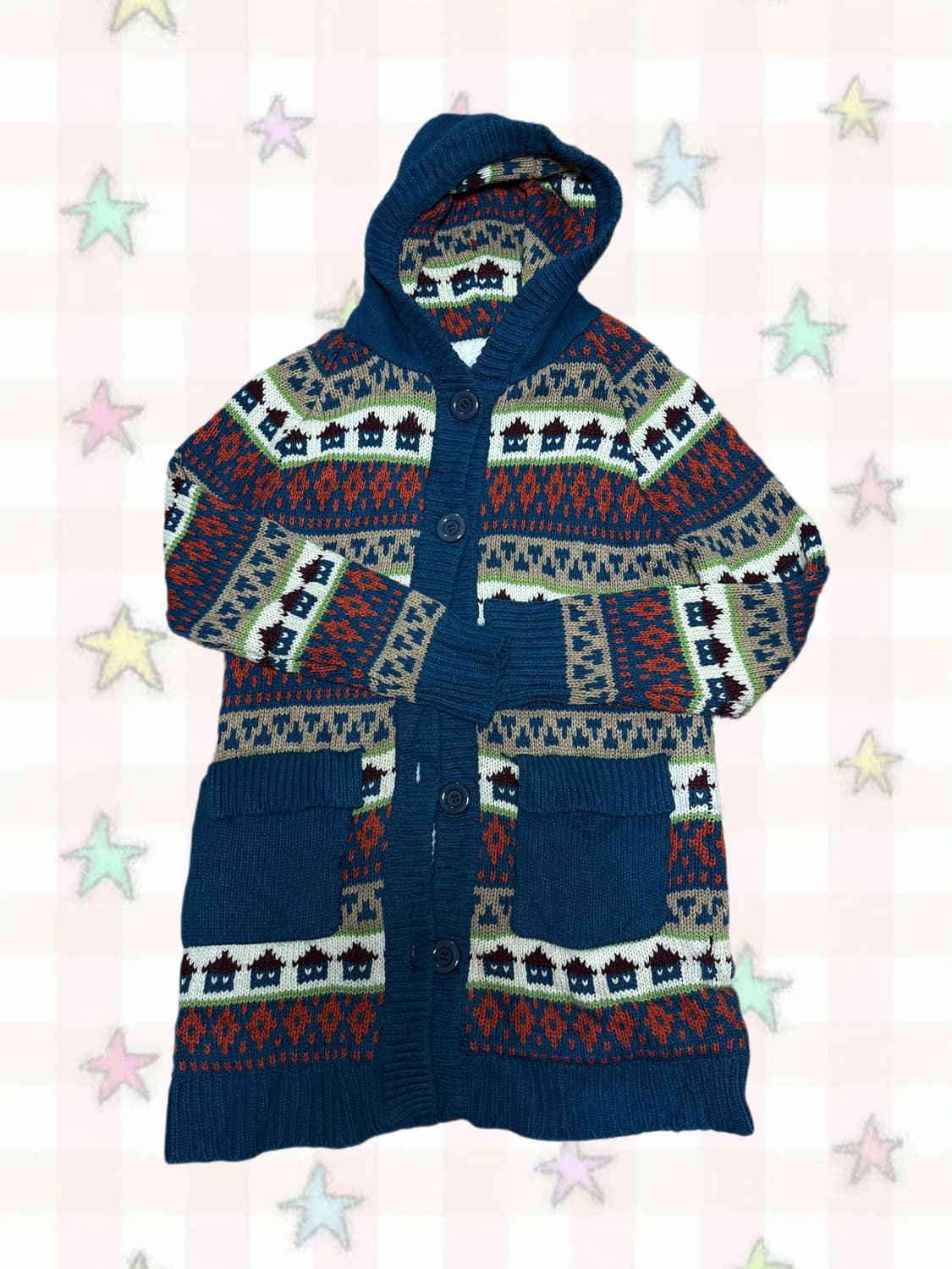 🏠노르딕 털 가디건 상품이미지1