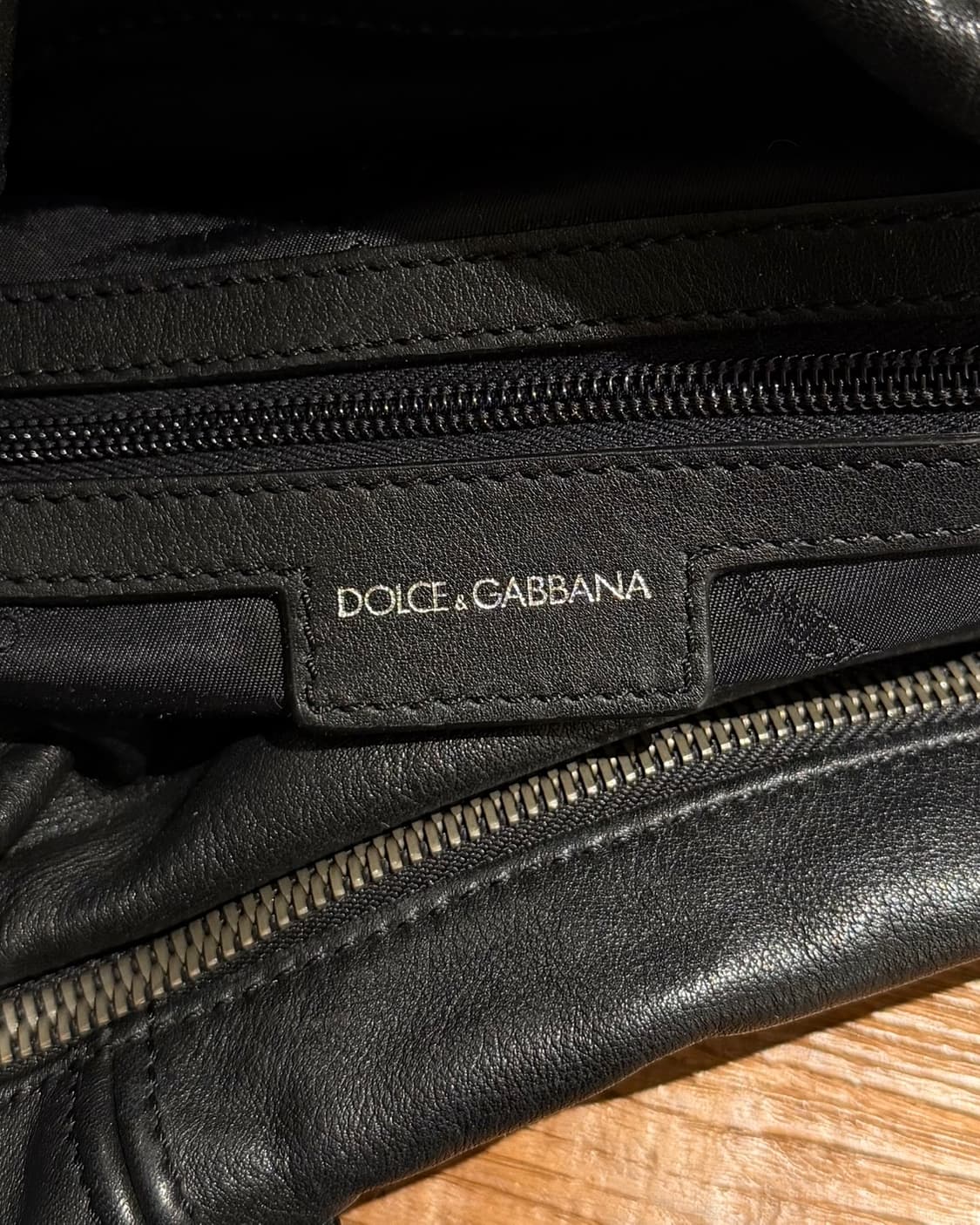 돌체앤가바나 블랙 레더 토트백 상품이미지8