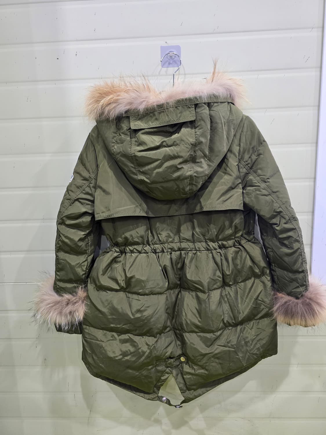 SHARELANTV 카키 라쿤털 패딩 40 상품이미지10