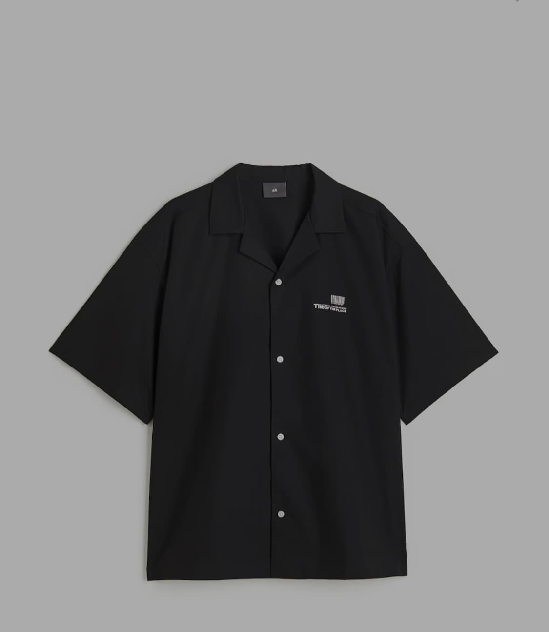 h&m 검정색 반팔셔츠 상품이미지1