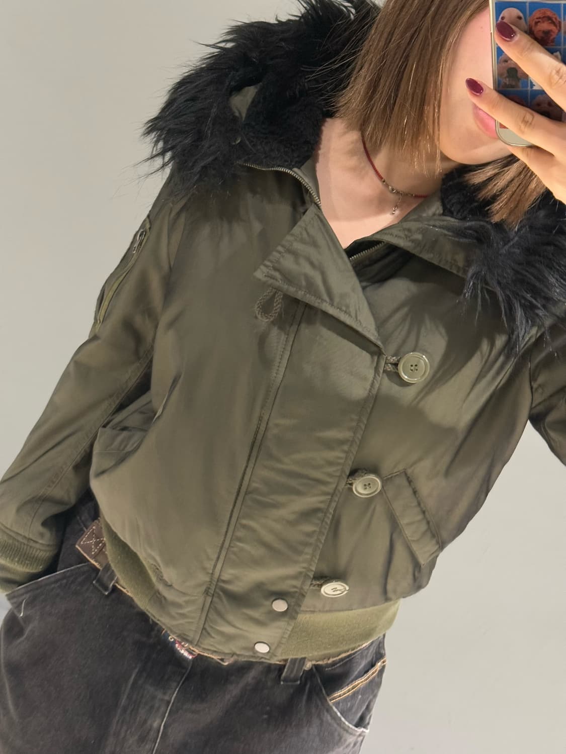 fur trimming detail n2b jumper 상품이미지4