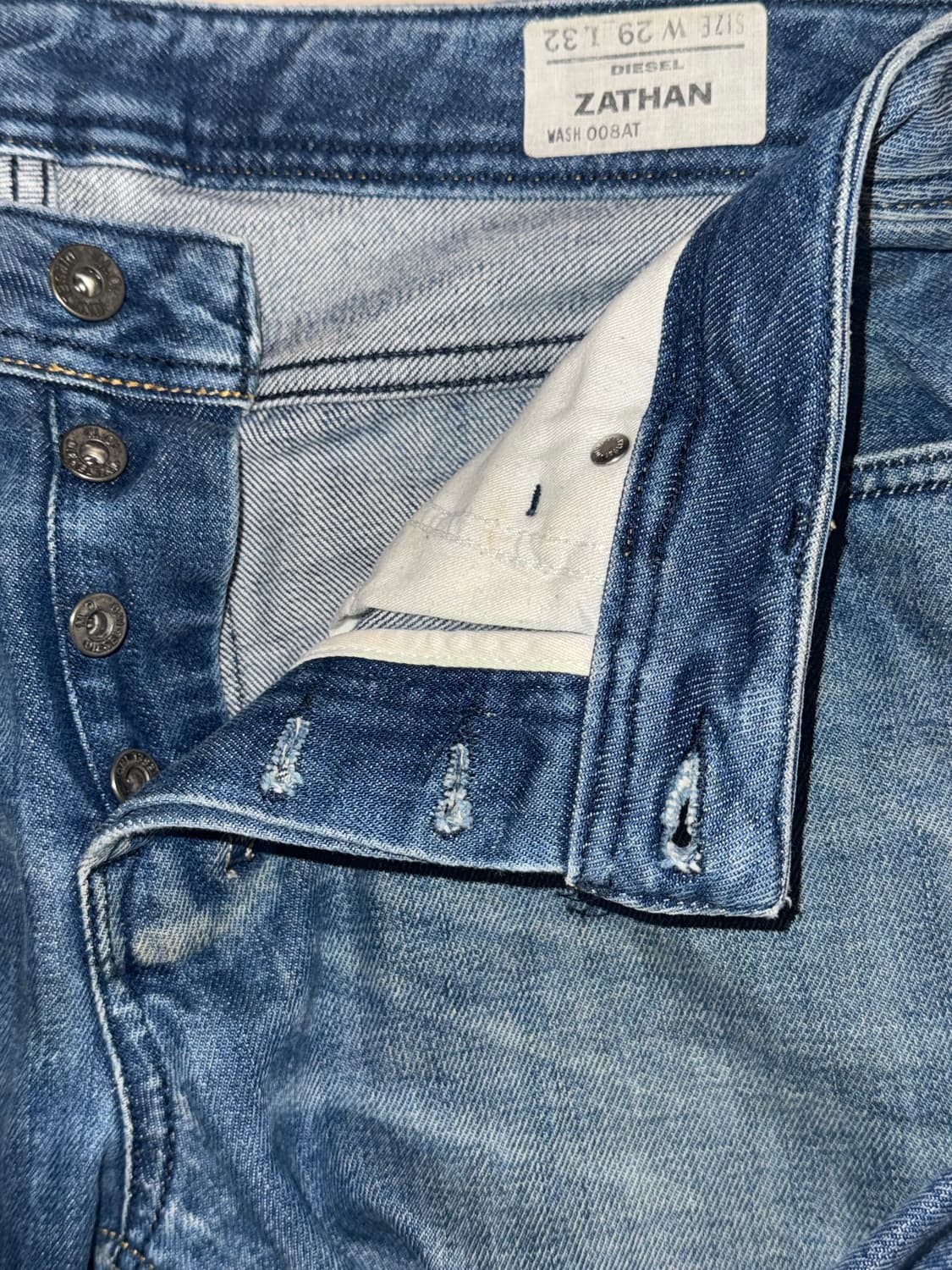 Diesel distressed blue jean 상품이미지4