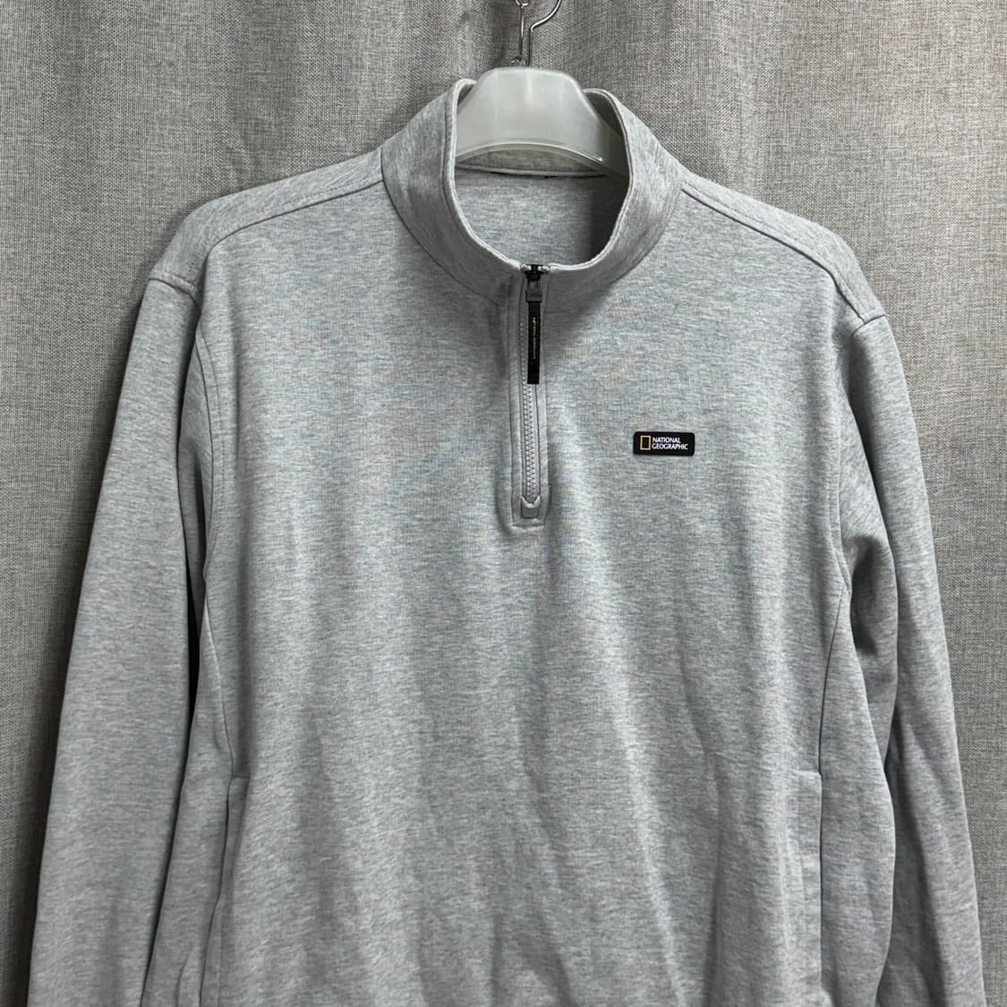 [M/루즈핏] 내셔널지오그래픽 반집업 긴팔 맨투맨티 상품이미지3