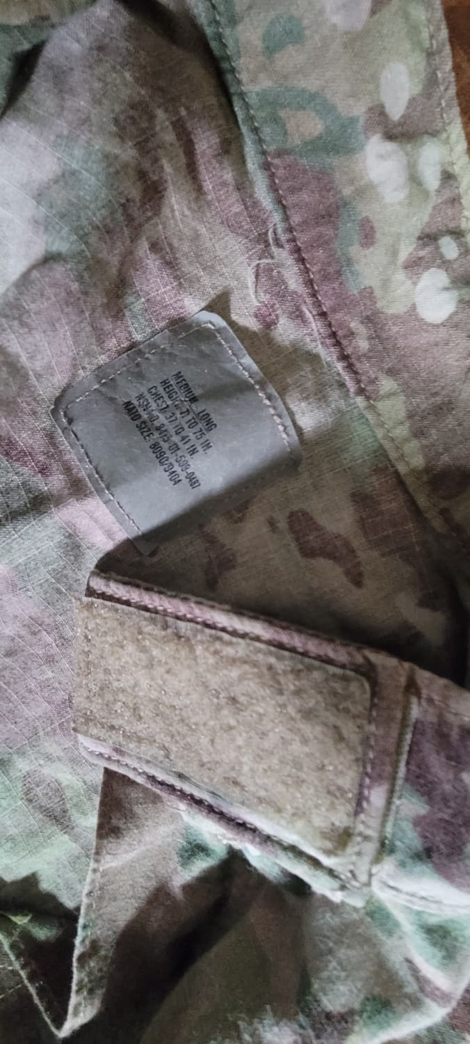 미군 상의 셔츠 ocp 멀티캠 전투복 방염 상품이미지2