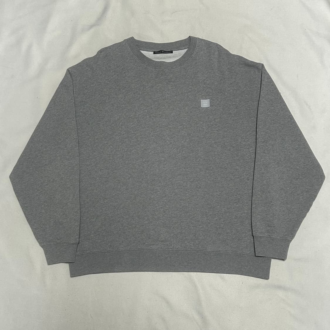 L 아크네 스튜디오 페이스 로고 그레이 맨투맨 상품이미지2