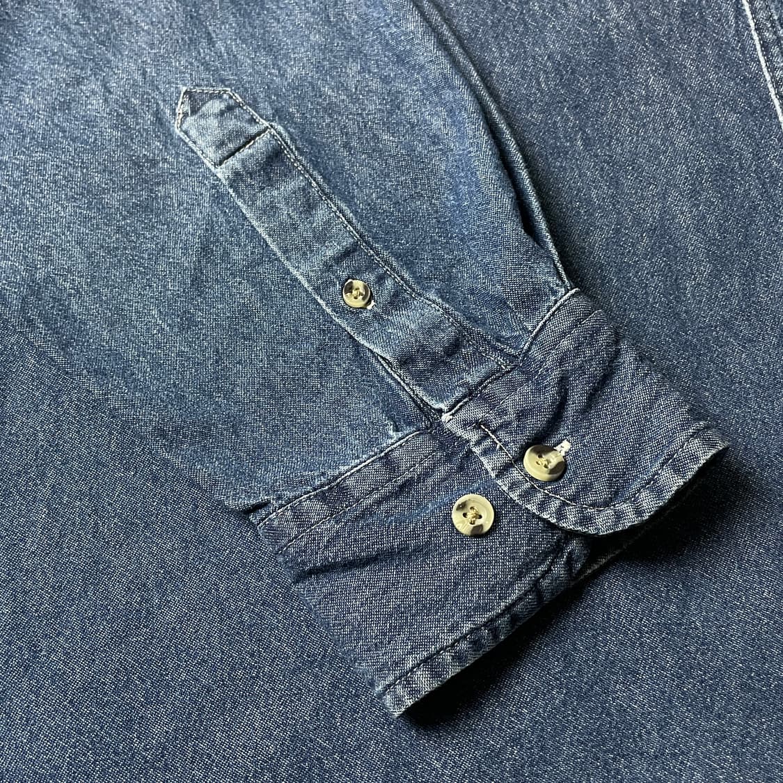 PORT&COMPANY 빈티지 코튼 데님 셔츠 A00591 상품이미지5