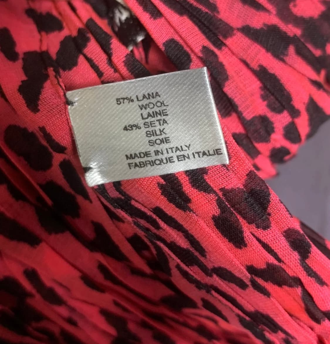 생로랑 Red leopard Scarf 상품이미지3