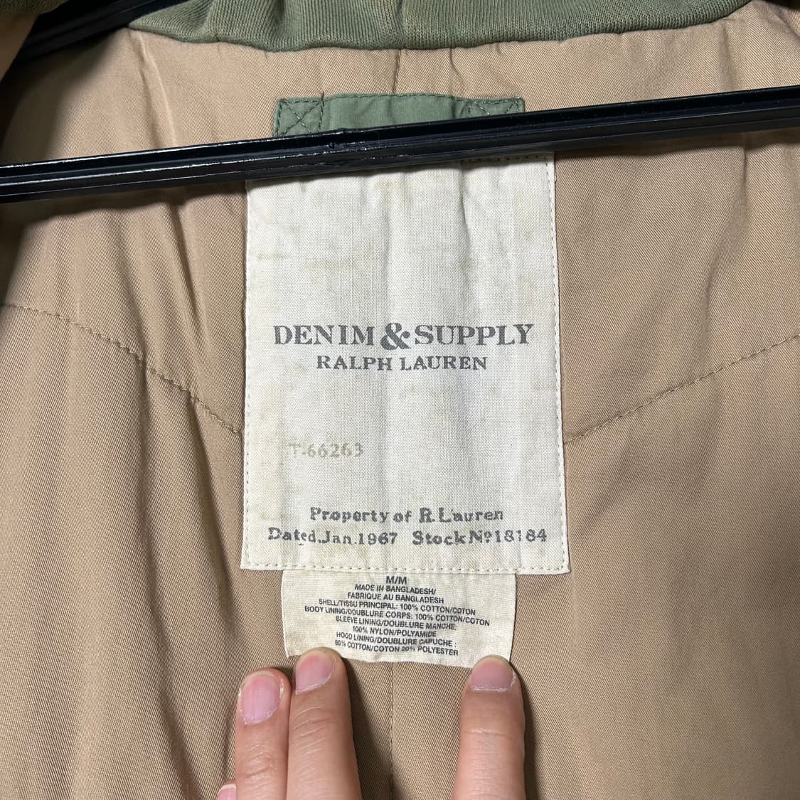 (M) 폴로 데님 앤 서플라이 야상 점퍼 상품이미지7