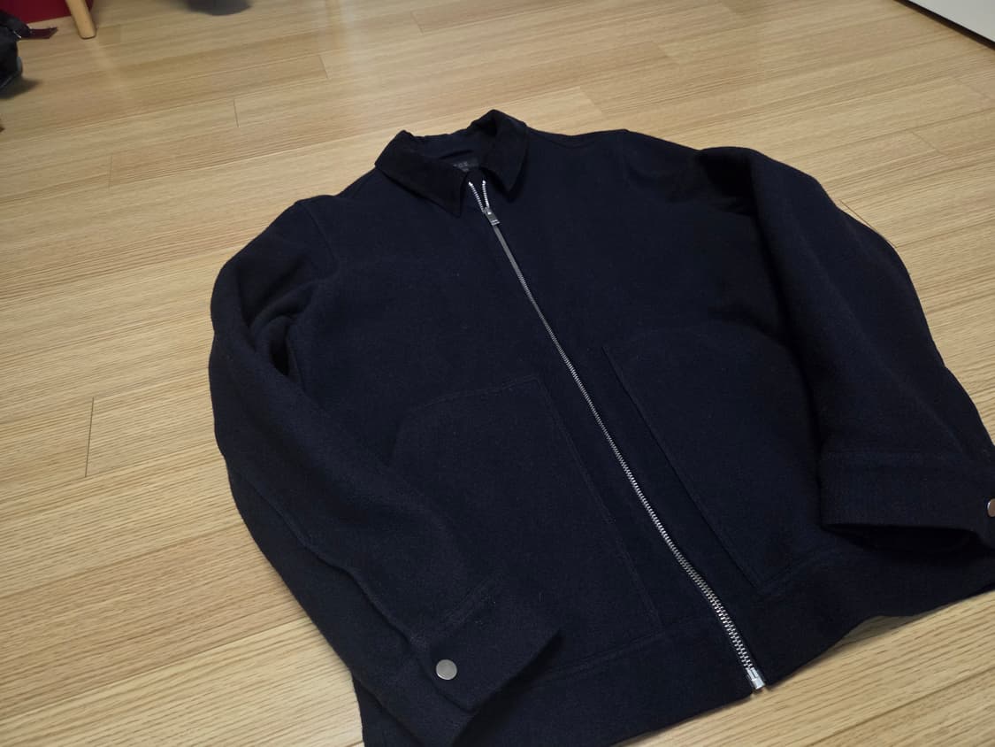 COS 코듀로이 카라 울 블루종 자켓 상품이미지4