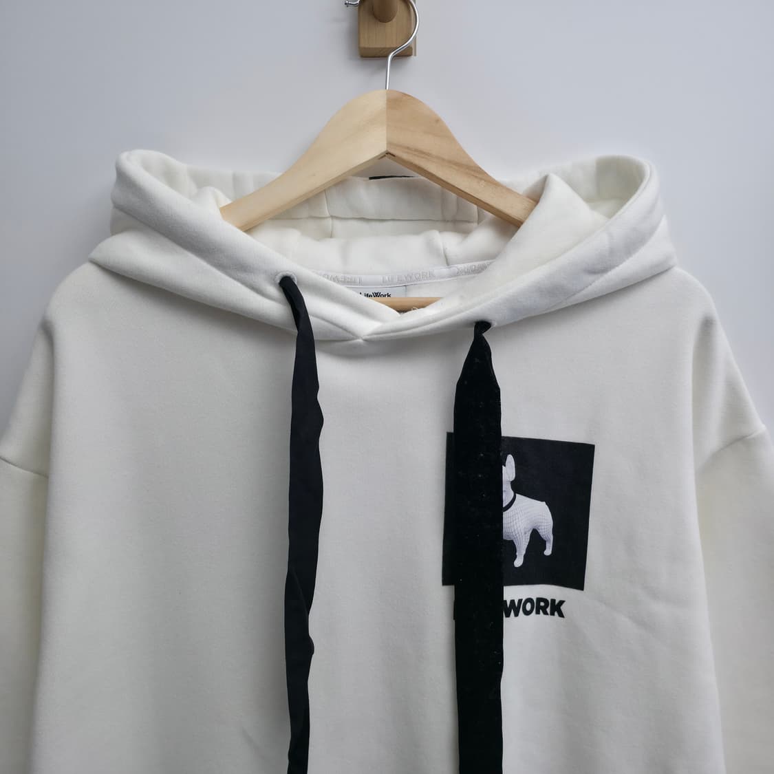 [FREE] 라이프워크 원피스 후드티 화이트 상품이미지2
