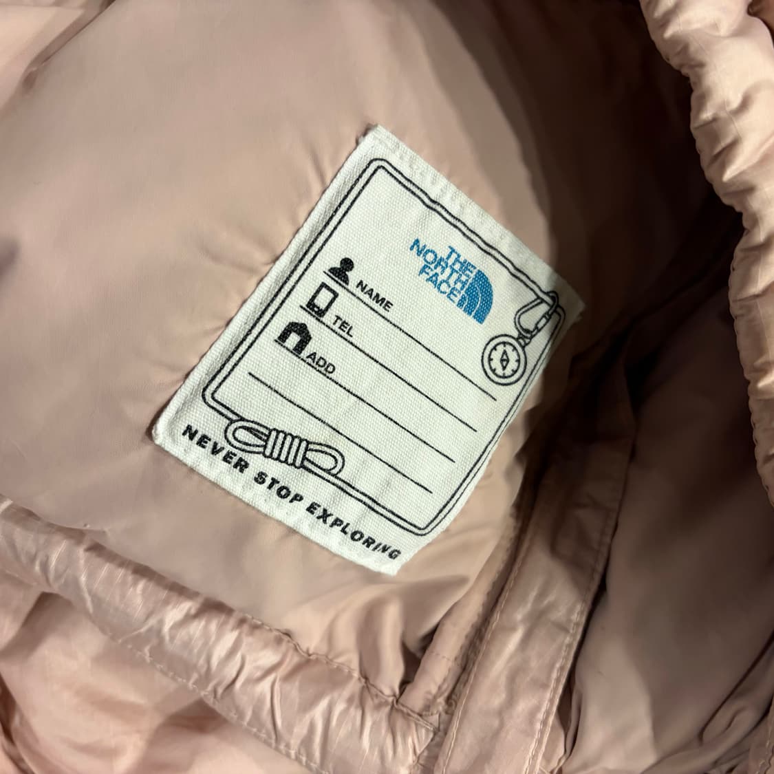 [160] 노스페이스 걸즈 1996 눕시 핑크 숏패딩 B639 상품이미지7