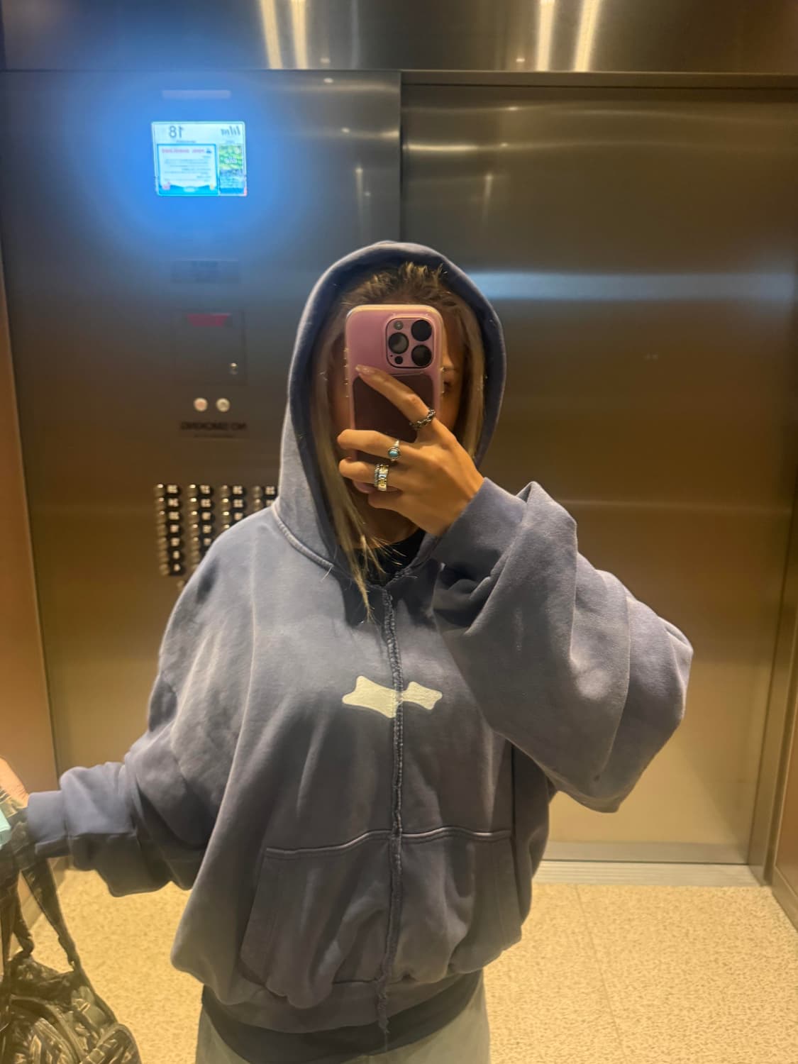 스카이라크 skylrk no zip hoodie 판매합니다 2xl 상품이미지3