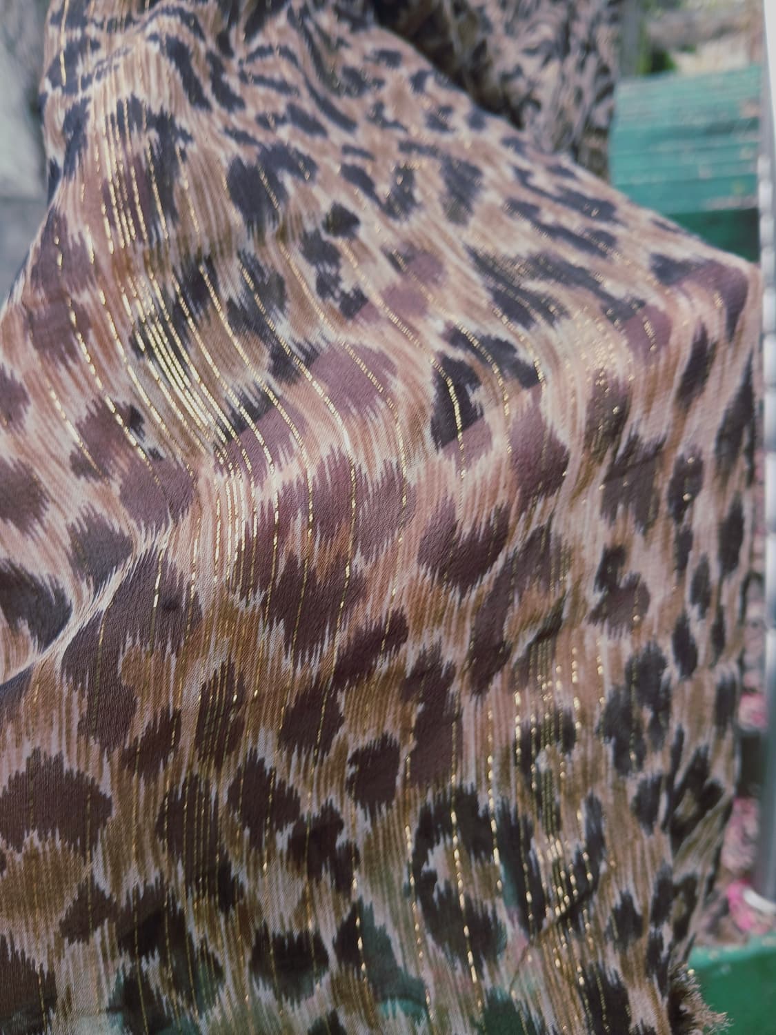 Dolce&Gabbanas메탈릭 실크 리본 프린지 스커트 상품이미지5