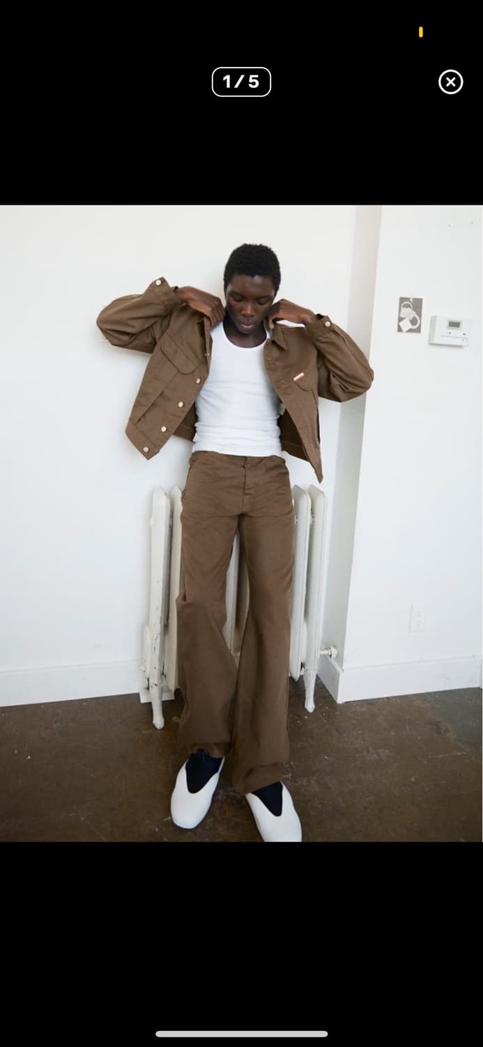 캘빈클라인×헤론프레스톤 자켓 브라운 s 상품이미지1