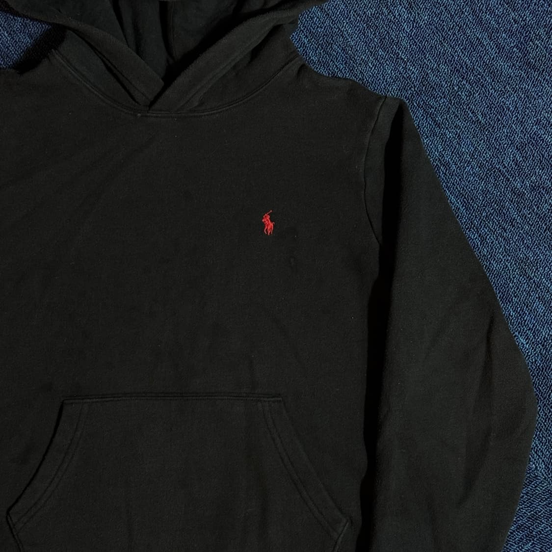 폴로 랄프로렌 블랙 후드티 상품이미지2
