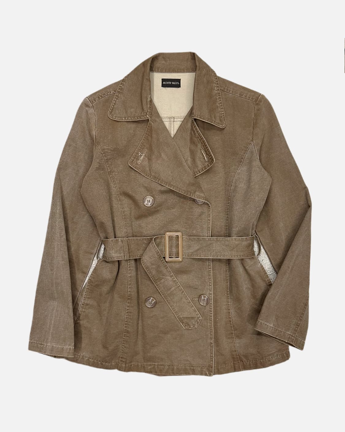 washed beige belted jacket 상품이미지1