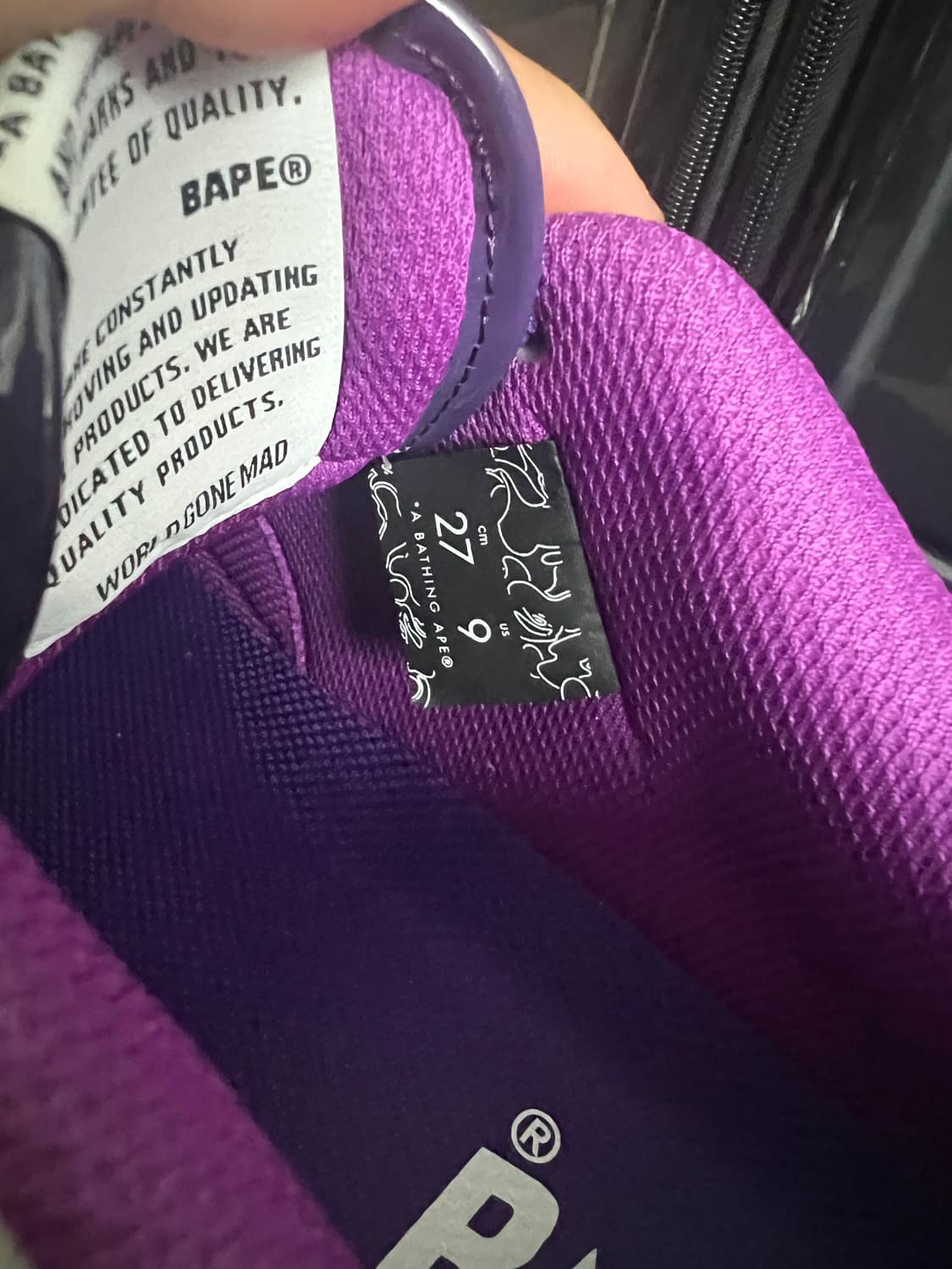 BAPE 47378722 퍼플카모 270 풀박스 상품이미지2
