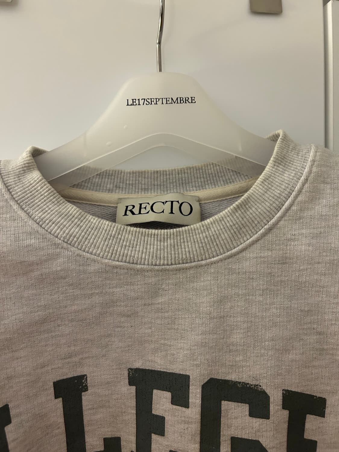 렉토 남성 스웻셔츠 그레이 상품이미지2