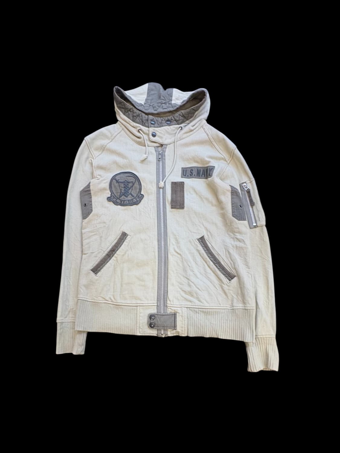 아비렉스 U.S. 네이비 스웻 집업 후디 자켓 상품이미지1