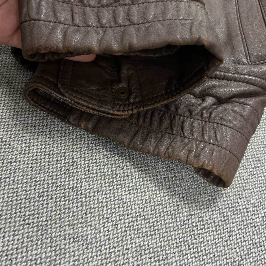 Bally 90s A2 리얼레더 자켓(OS) 상품이미지8