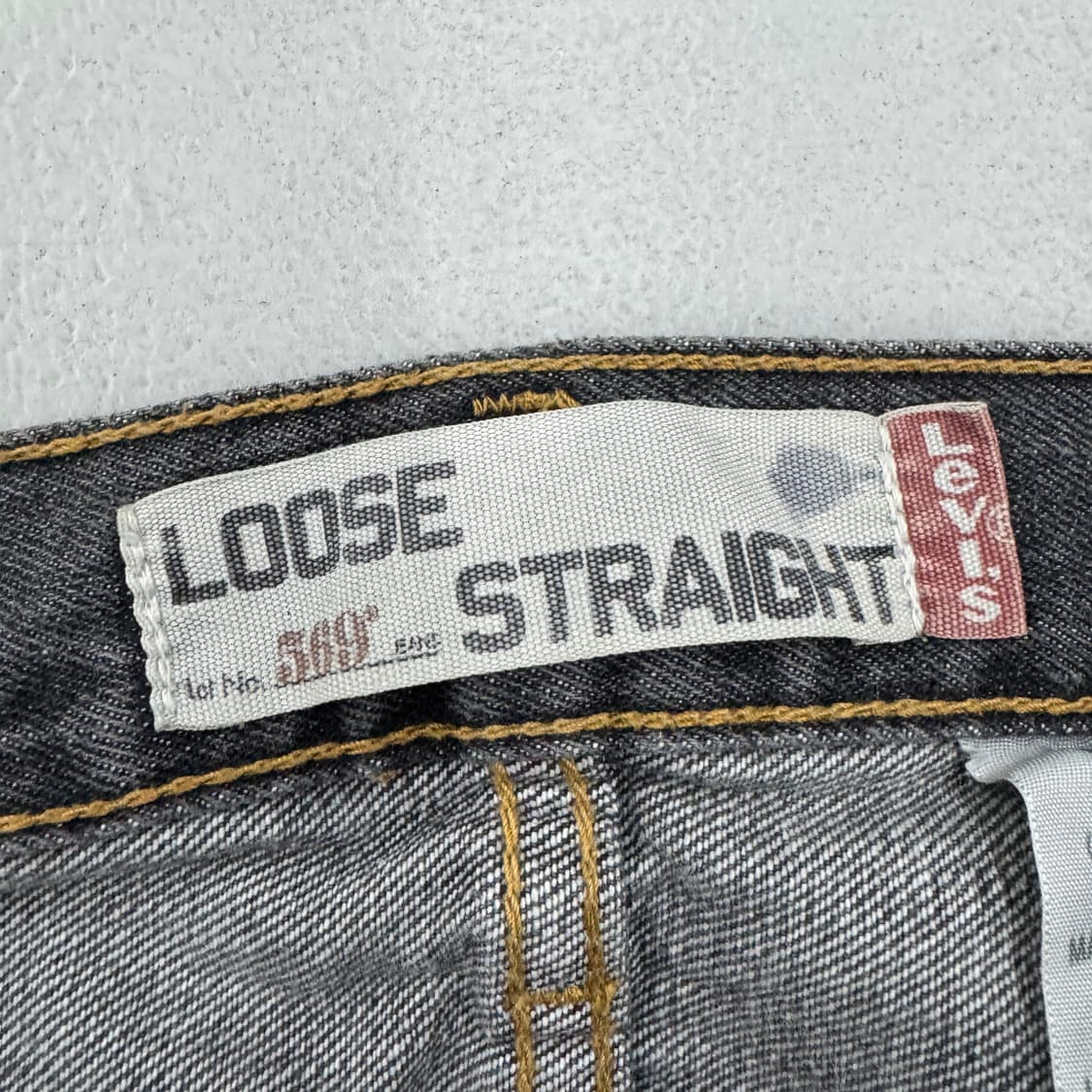 리바이스 00s 569 흑청 와이드 데님팬츠 상품이미지8