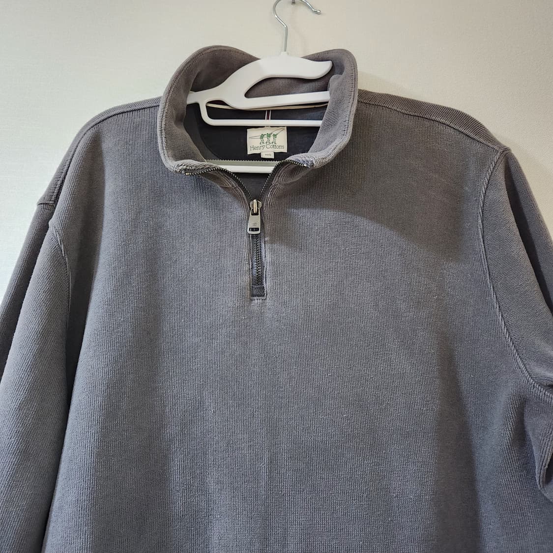 헨리코튼 코튼 반집업 니트105(L) 상품이미지2