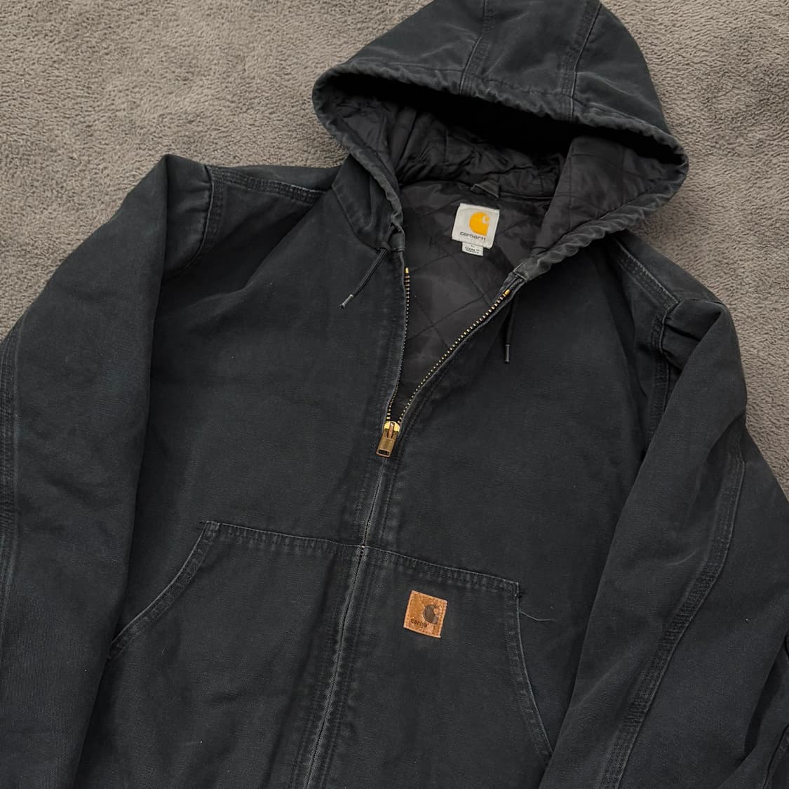 [ 정품/L ] 칼하트 j280 blk 덕액티브 후드 자켓 상품이미지1