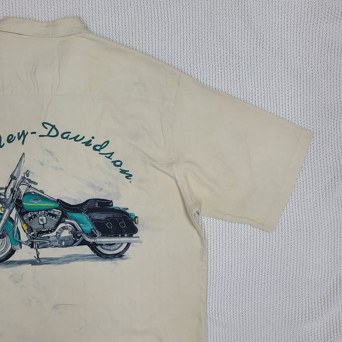 Harley Davidson X Tori Richard 하와이안 실크셔츠 상품이미지8