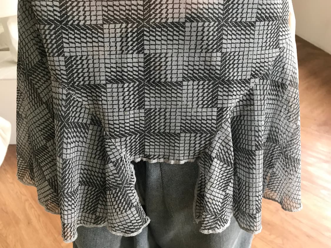 vintage pattern mesh top 상품이미지7