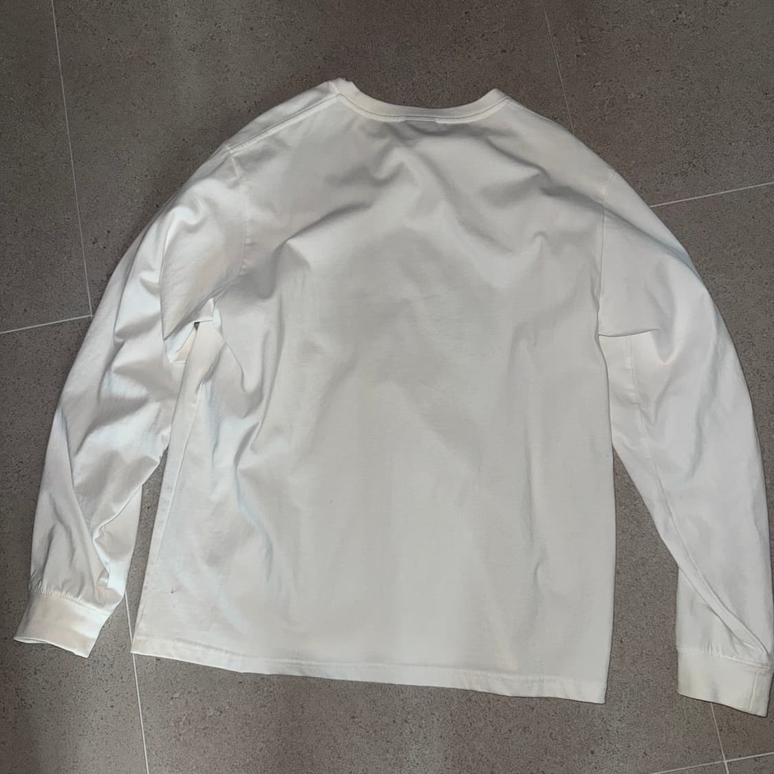 테켓 Plan L/S Tee White 롱슬리브 긴팔 티셔츠 상품이미지2