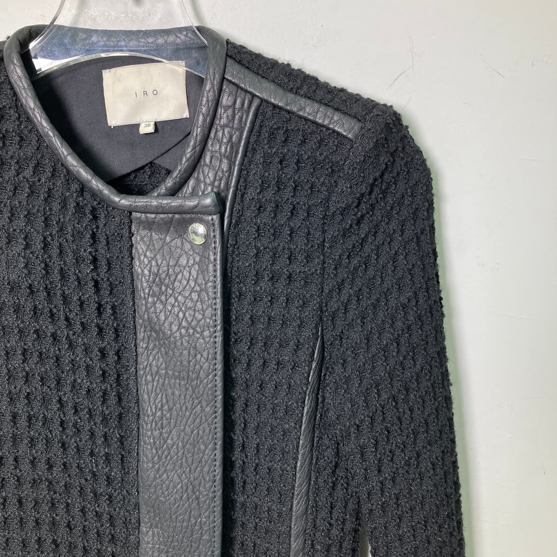 이로 sari moto 자켓 레더 트리밍 상품이미지3