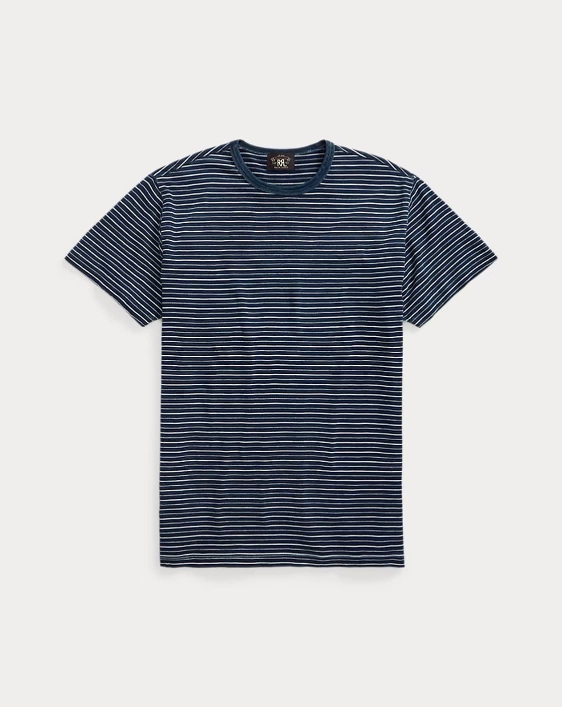 [XXL/새제품급] RRL 인디고 스트라이프 저지 티셔츠 (풀태그 포함) 상품이미지1
