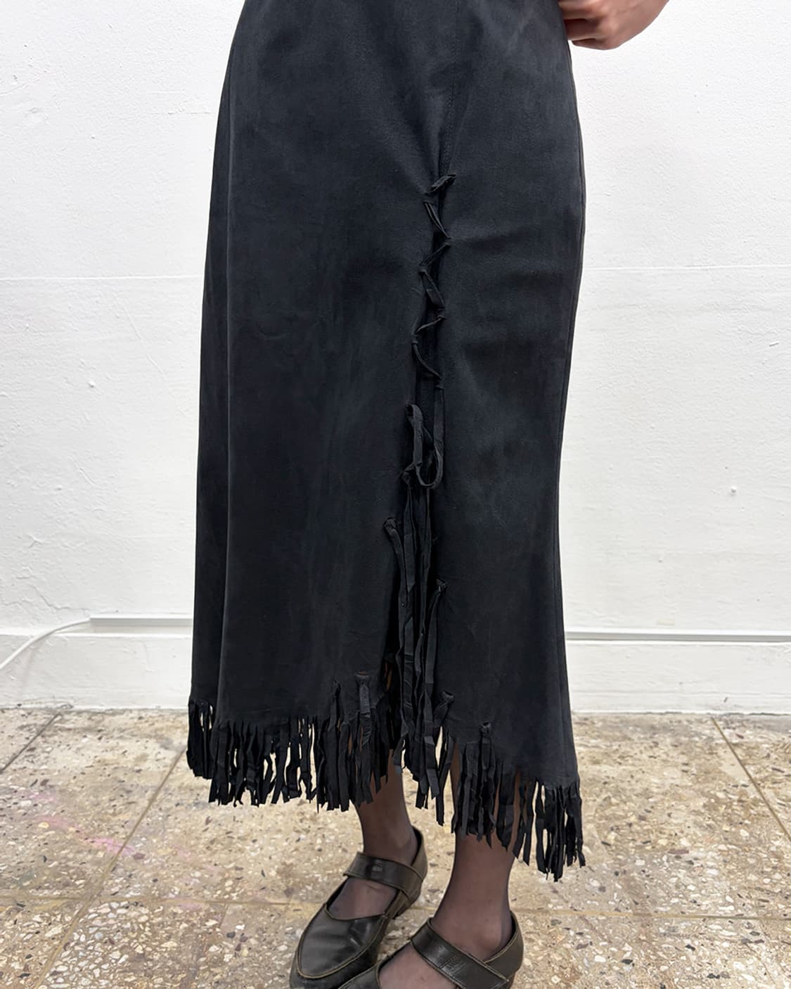 빈티지 프린지 디테일 스커트 상품이미지4