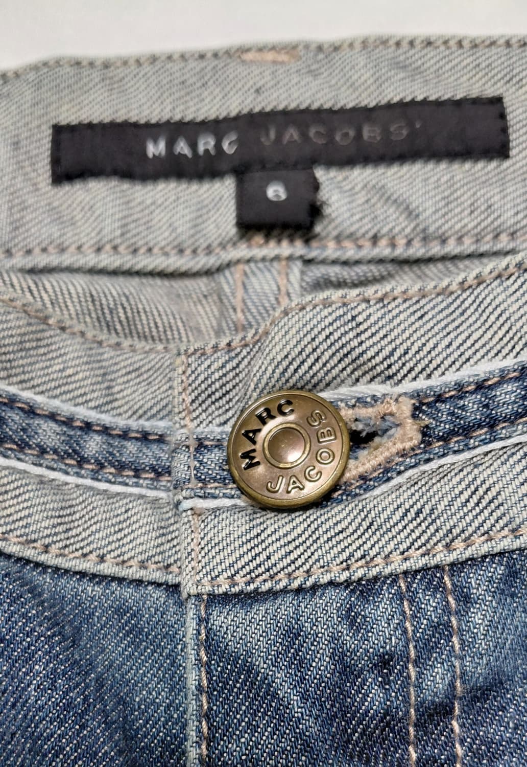 마크 제이콥스 빈티지 M로고 배색 플레어 데님 팬츠 (Size 6) 상품이미지3