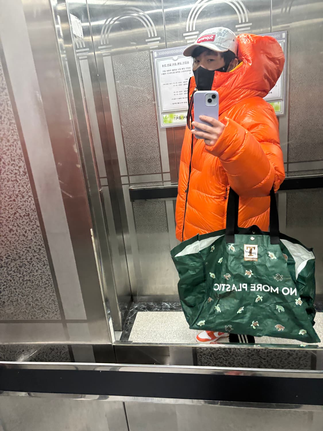 노스페이스 써밋시리즈 푸모리 초판 XL 차용샷 상품이미지5