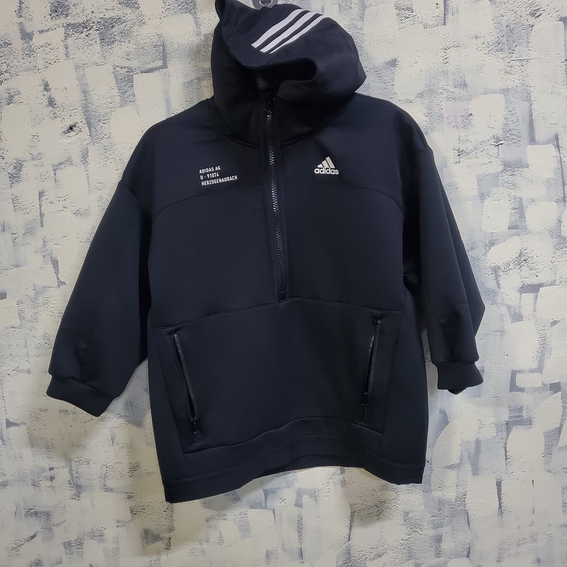 아디다스 오버핏 아노락 반집업 후드 져지  상품이미지1