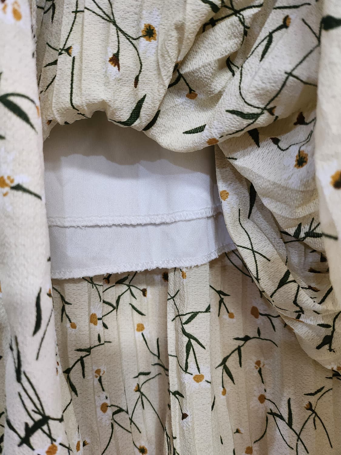 536) 여성 플라워패턴 롱 밴딩 스커트 상품이미지3