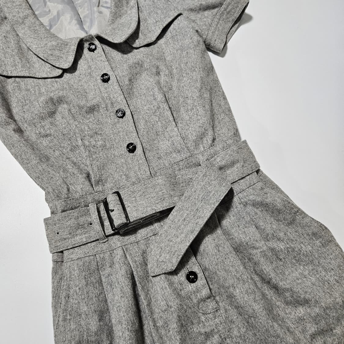 버버리 벨티드 반팔 원피스[S] 상품이미지2