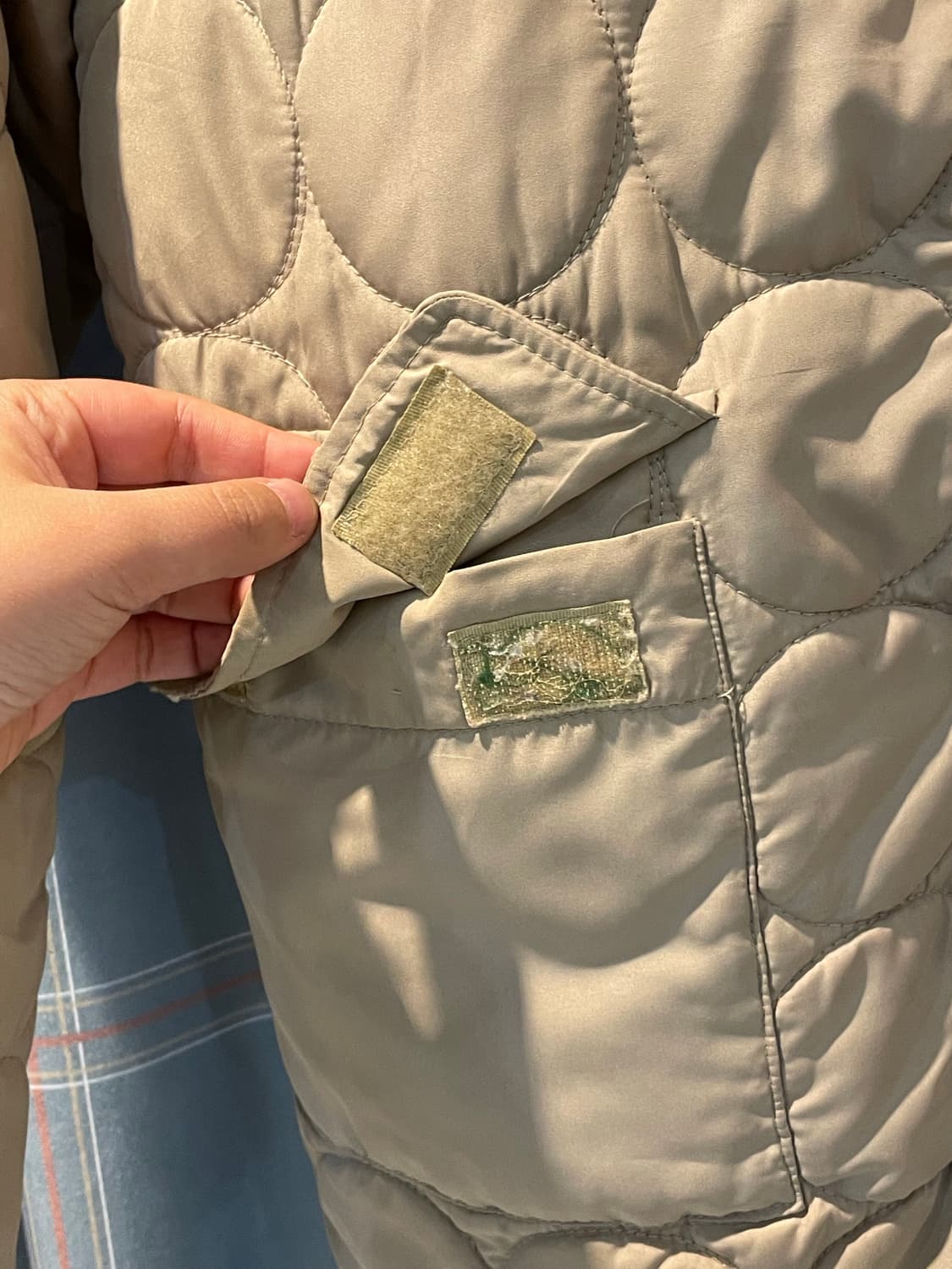 일본빈티지 펜필드 도트퀼팅자켓  상품이미지4