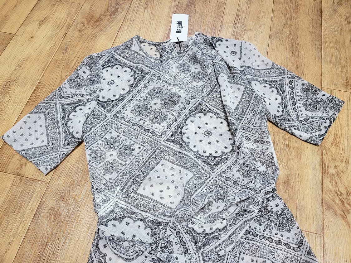 하가히(Hagahi) 트위스트 시스루 미디원피스 55 새상품 상품이미지2