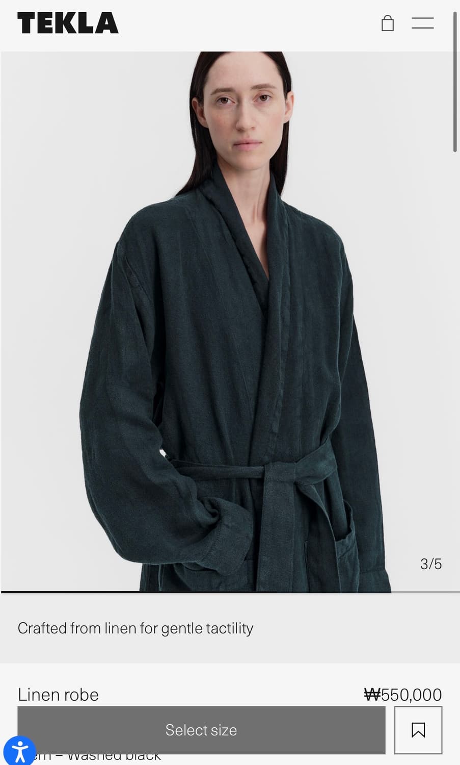 Tekla 테클라 신상 린넨로브 새상품 55만 -> 45만 ㅠㅠ 상품이미지3