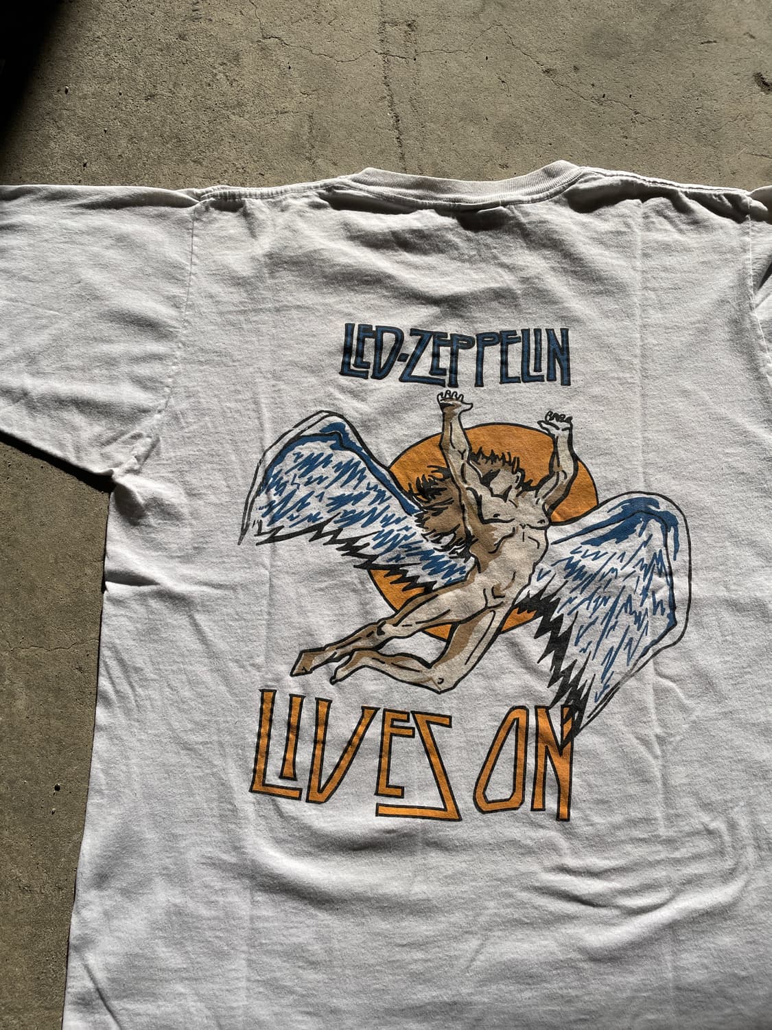 80s Led Zeppelin Jimmy Page Tour Shirt 상품이미지2