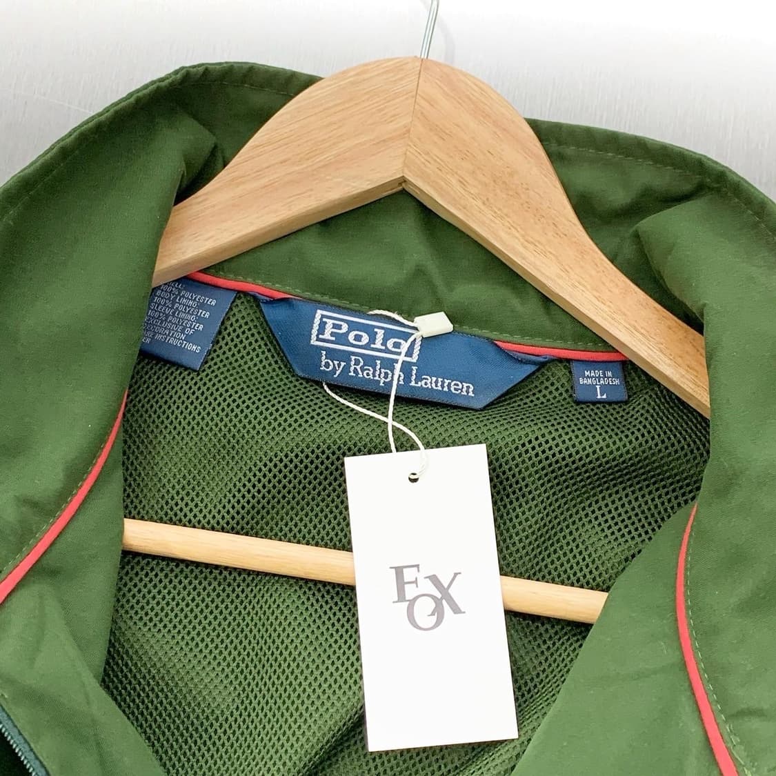 폴로 랄프로렌 딥 그린 폴리쉘 풀오버 하프 집업 아노락 상품이미지5