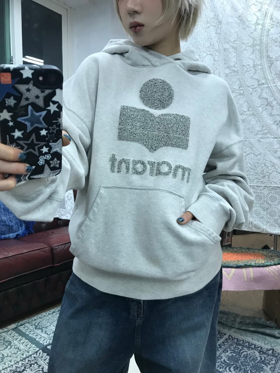 이자벨마랑 빅로고 스웻 후드티  상품이미지2