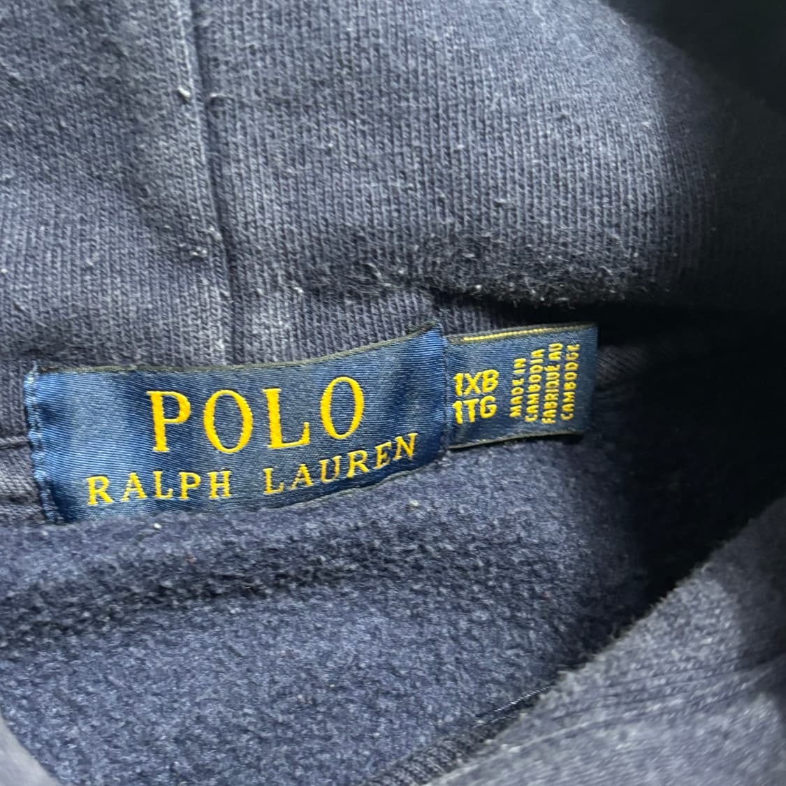 1XB 폴로랄프로렌 화이트 포니 네이비 후드티 상품이미지4