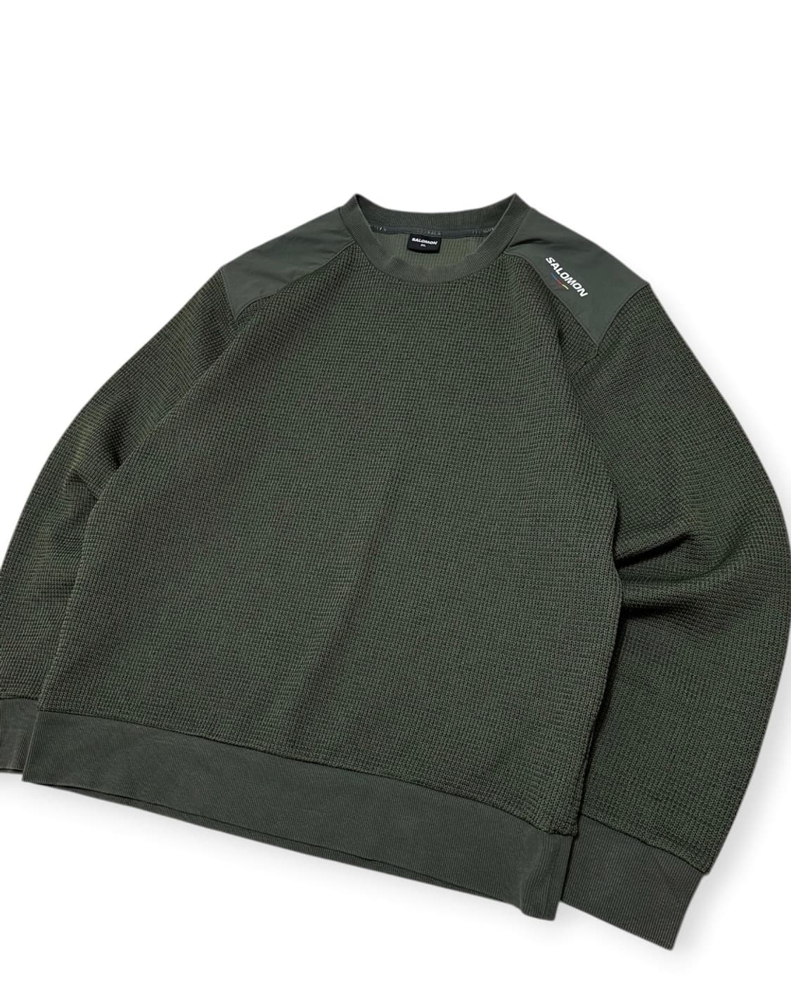 살로몬 카키 플래그 스웨터 맨투맨 상품이미지2